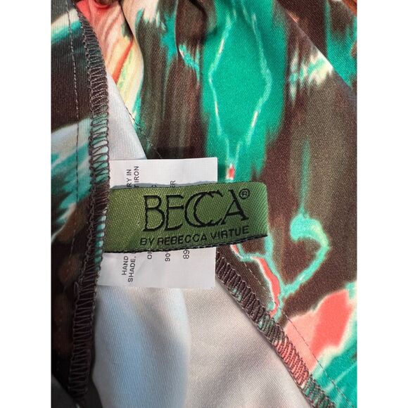Becca by Rebecca Virtue Swim Cover Up Skirt Size M/L Multicolor Boho Print NWT - Picture 6 of 7
